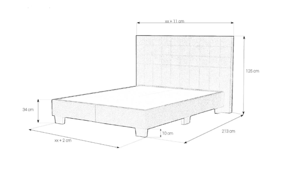 Boxspring Bett - BOX74